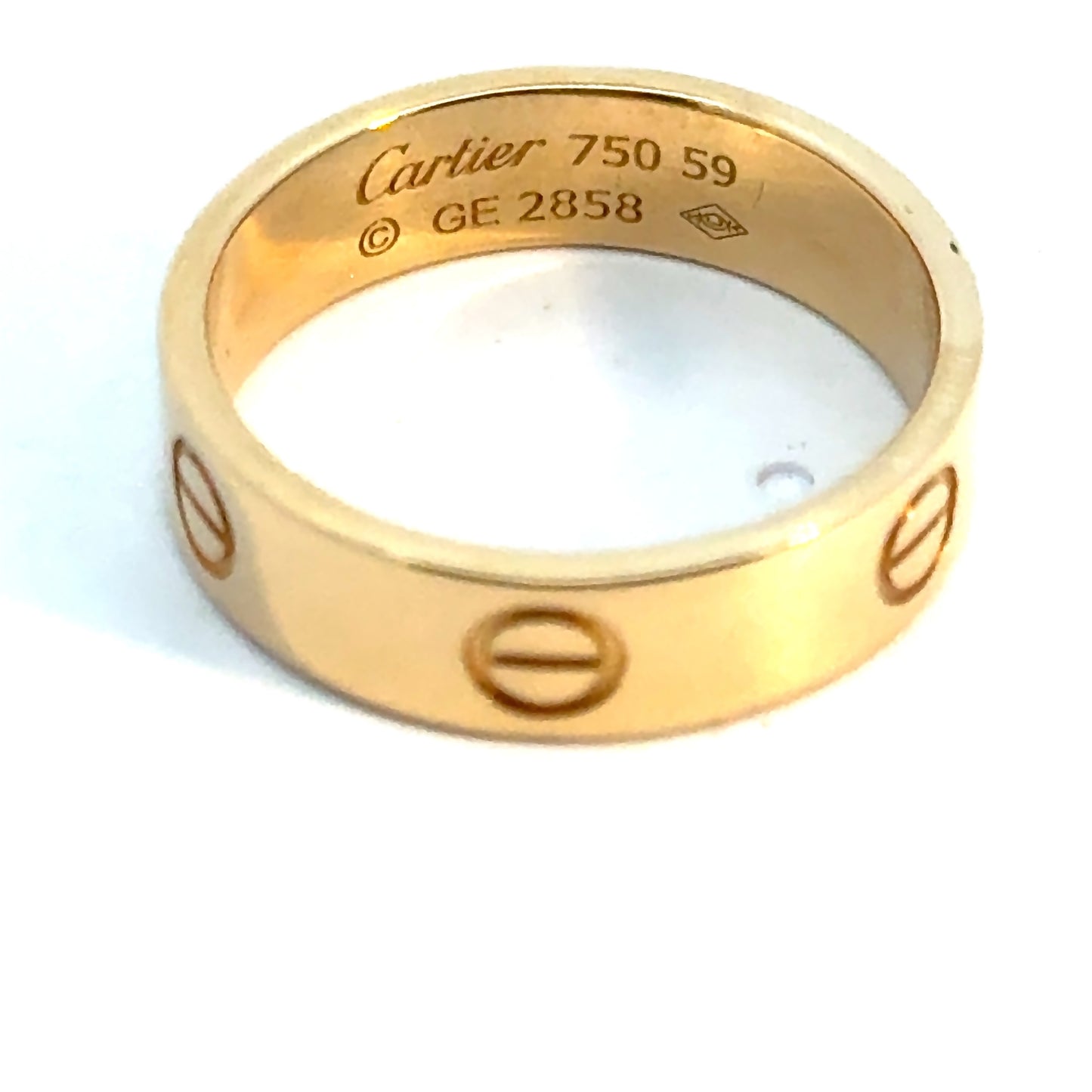 Cartier Love 18K Yellow Gold Men’s Band Ring