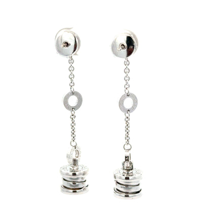BVLGARI B.zero1 Dangle Earrings – 18K White Gold
