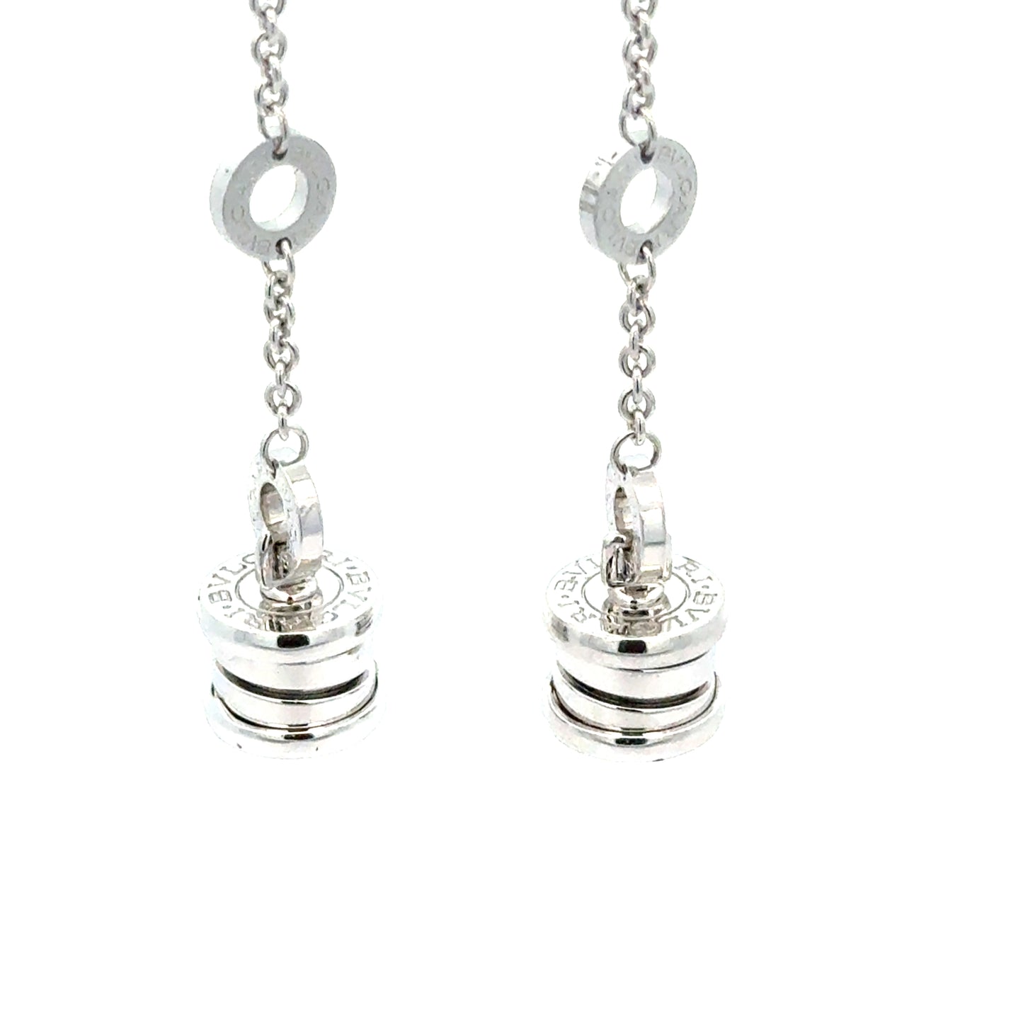 BVLGARI B.zero1 Dangle Earrings – 18K White Gold