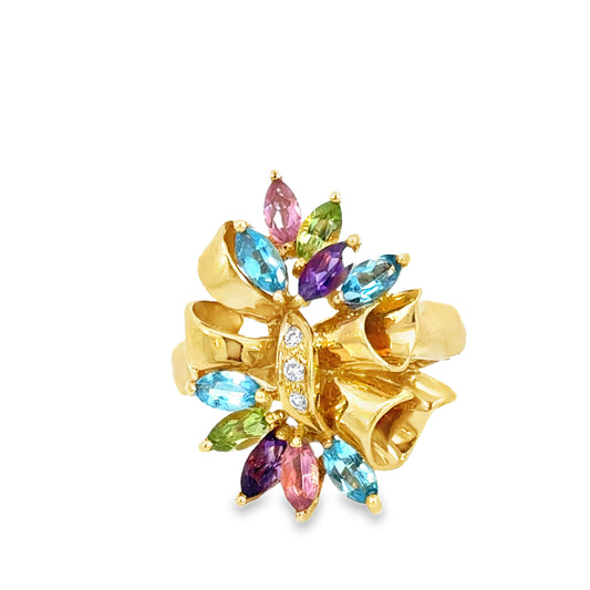 Le Vian 18K Gold Multi-Gemstone Couture Statement Ring