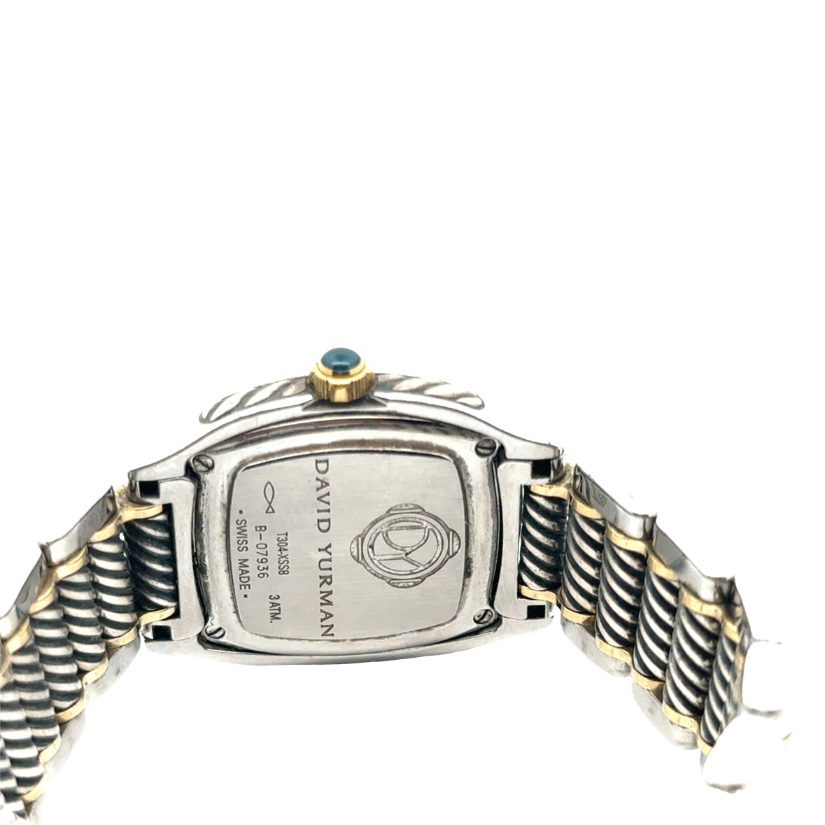 David Yurman Stainless Steel, Sterling Silver & 18K Yellow Gold Diamond Bezel Watch – Mother-of-Pearl Dial