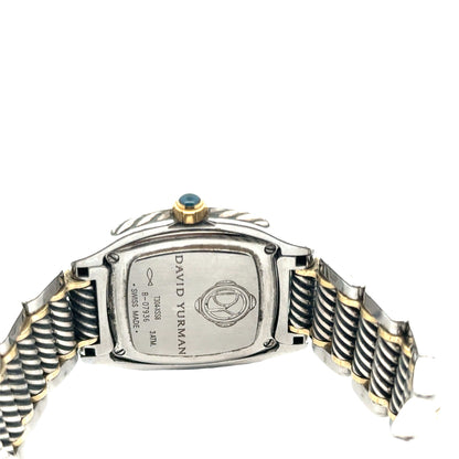 David Yurman Stainless Steel, Sterling Silver & 18K Yellow Gold Diamond Bezel Watch – Mother-of-Pearl Dial