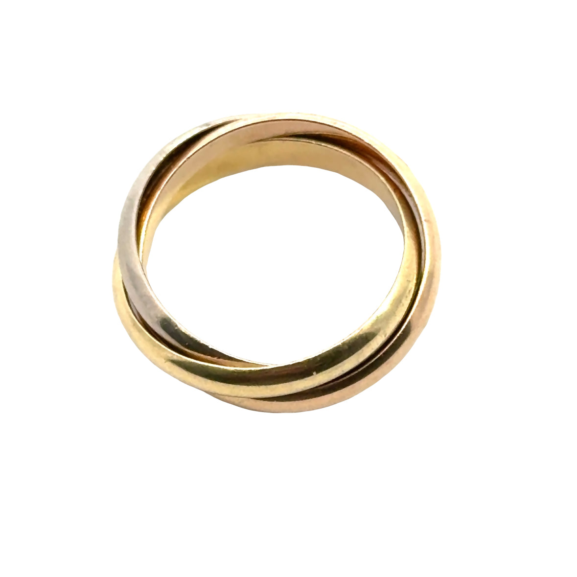 Estate Cartier Trinity 18K Tri-Color Band Ring