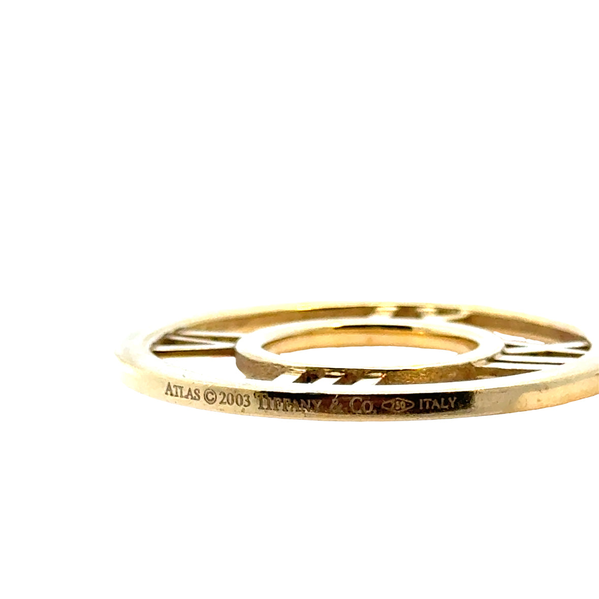 Tiffany & Co. Atlas Collection 18K Gold Medallion Necklace