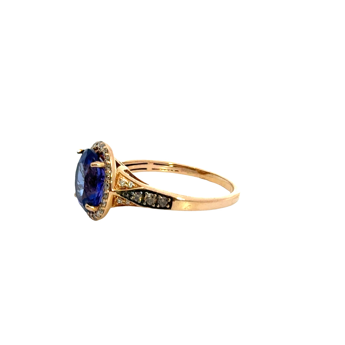 Le Vian 14K Rose Gold Tanzanite & Diamond Halo Ring