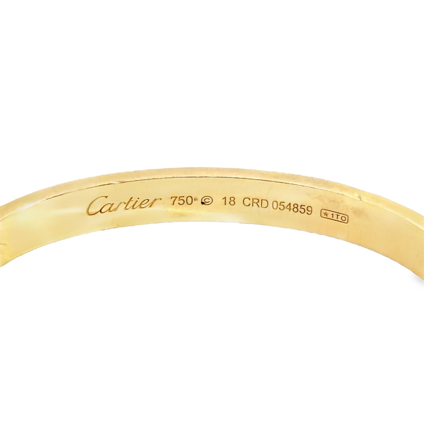 Cartier Love Bracelet 18K Yellow Gold & Pave Diamonds