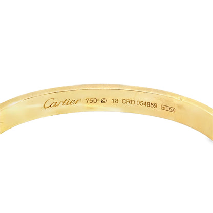 Cartier Love Bracelet 18K Yellow Gold & Pave Diamonds