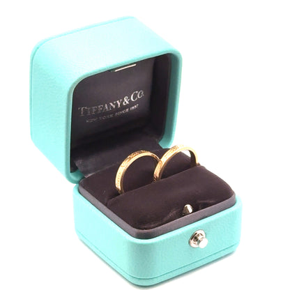 Tiffany & Co. 18K Yellow Gold Engraved Ladies Ring