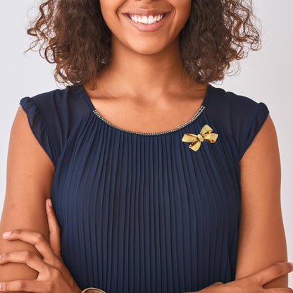 Estate Tiffany & Co. 18K Yellow Gold Ribbon Bow Brooch