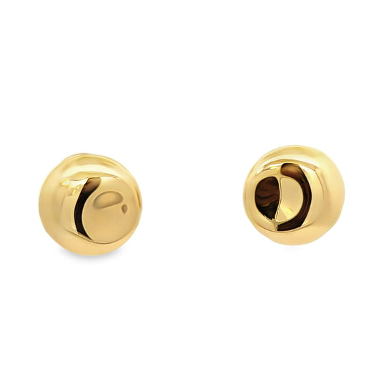 Tiffany & Co. Yellow Gold Button French-Clip Earrings