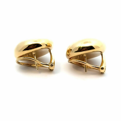 Tiffany & Co. Yellow Gold Button French-Clip Earrings