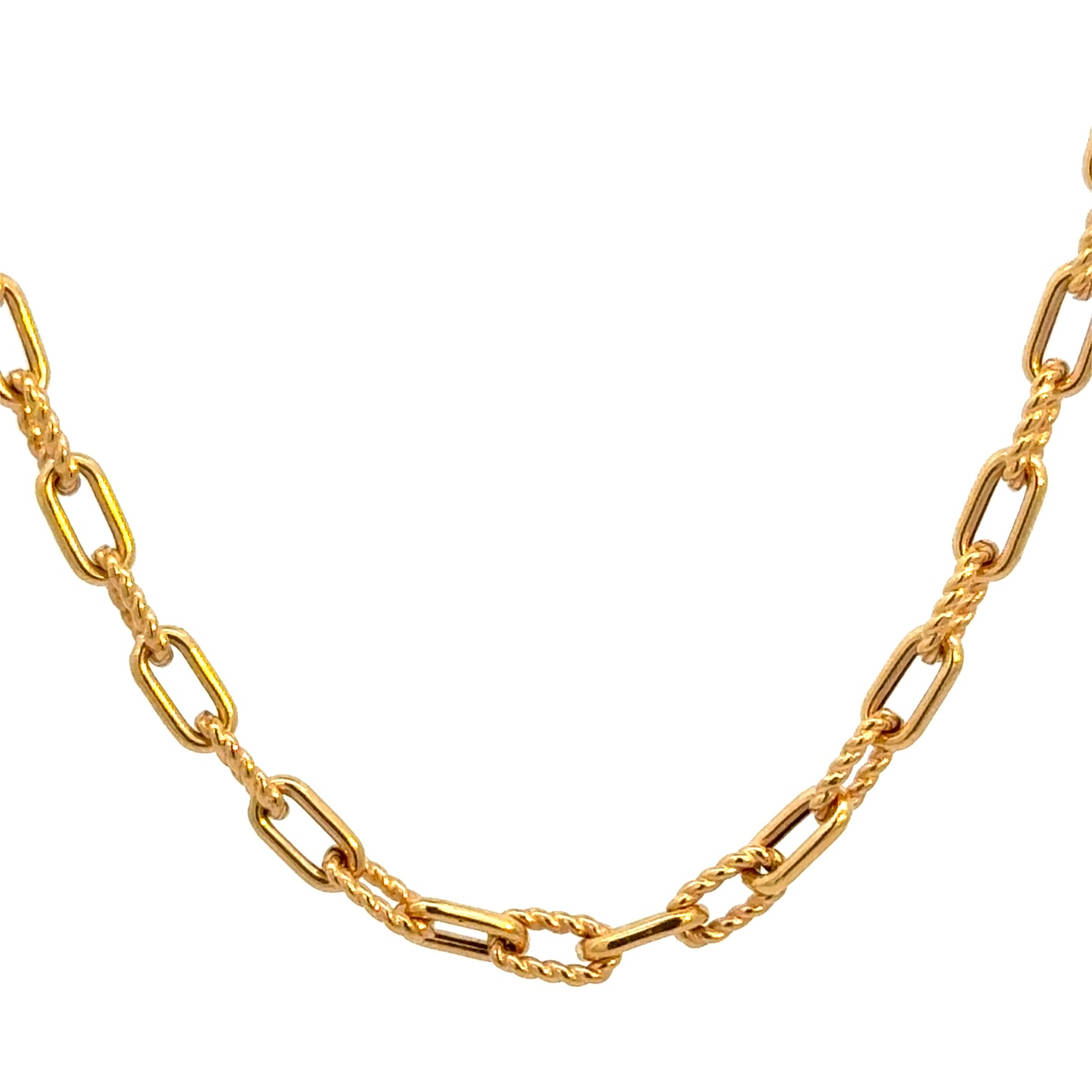 David Yurman 18K Yellow Gold Chain Necklace – 20”