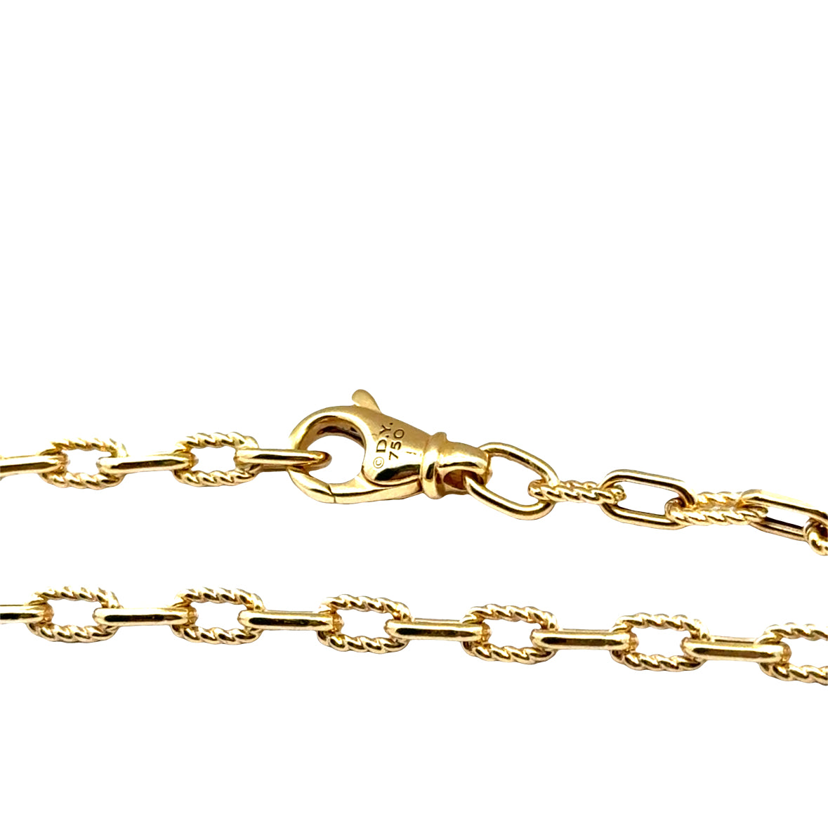 David Yurman 18K Yellow Gold Chain Necklace – 20”