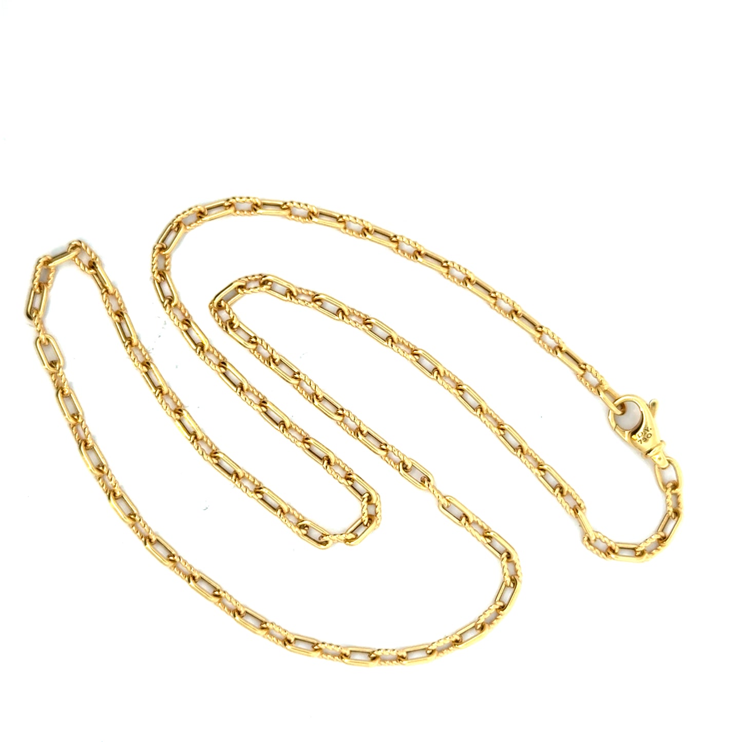 David Yurman 18K Yellow Gold Chain Necklace – 20”