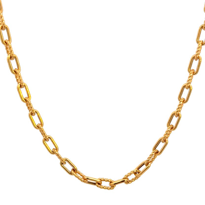 David Yurman 18K Yellow Gold Chain Necklace – 20”