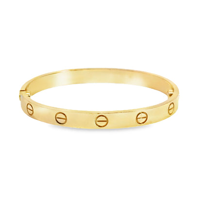 Cartier LOVE Bracelet 18K Yellow Gold Size 17