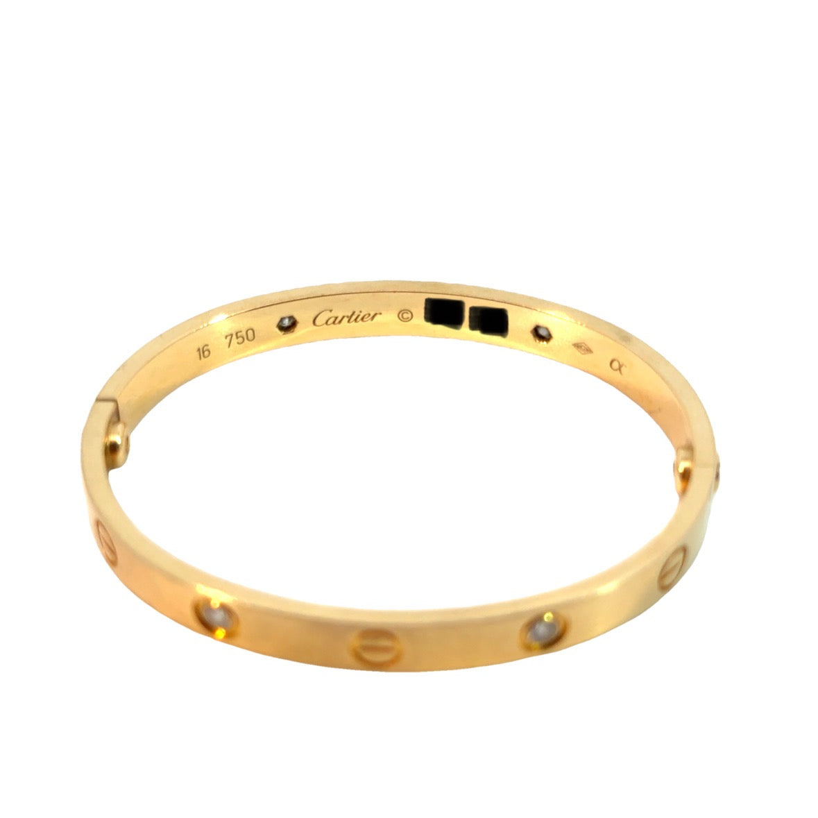 Cartier Love Bangle 18K Yellow Gold & Diamonds