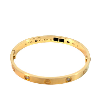 Cartier Love Bangle 18K Yellow Gold & Diamonds