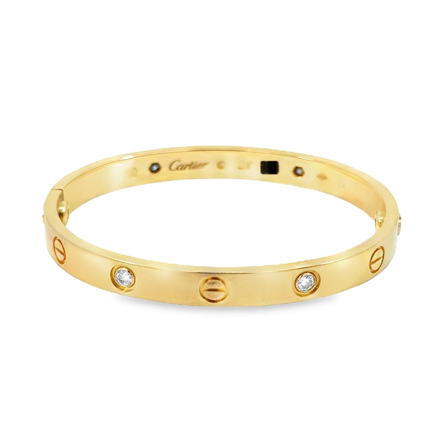 Cartier Love Bangle 18K Yellow Gold & Diamonds