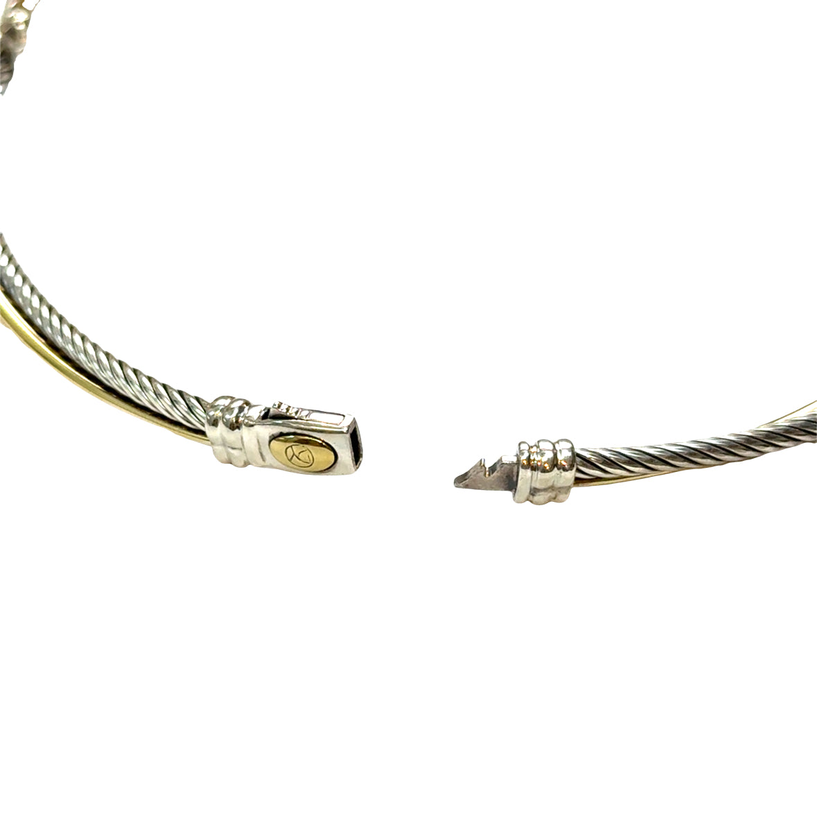 David Yurman Two-Tone Cable Choker Necklace