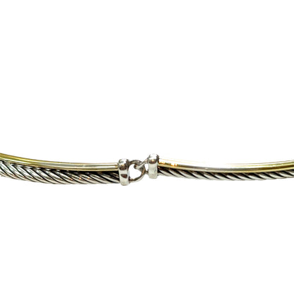 David Yurman Two-Tone Cable Choker Necklace