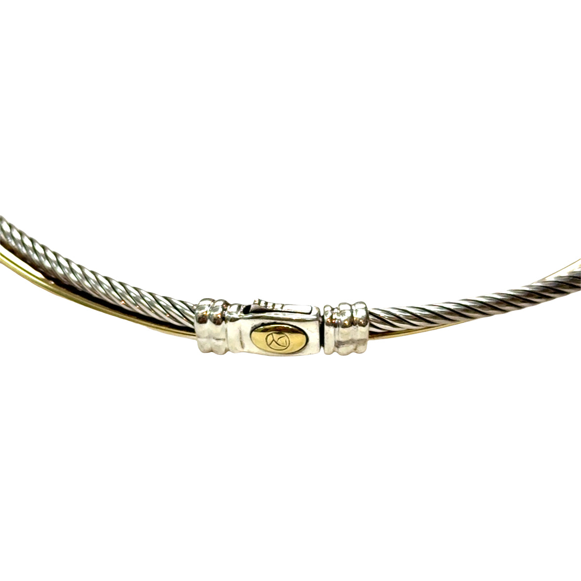 David Yurman Two-Tone Cable Choker Necklace