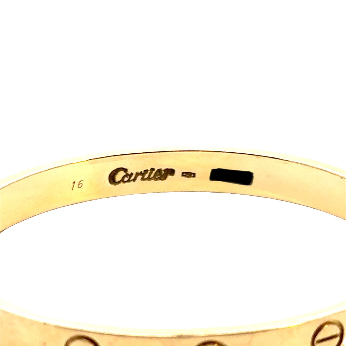 Cartier LOVE Bracelet Vintage – 18K Yellow Gold, Size 16
