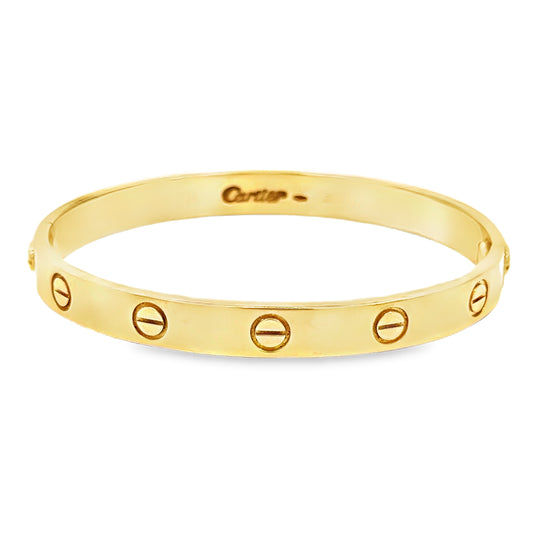 Cartier LOVE Bracelet Vintage – 18K Yellow Gold, Size 16