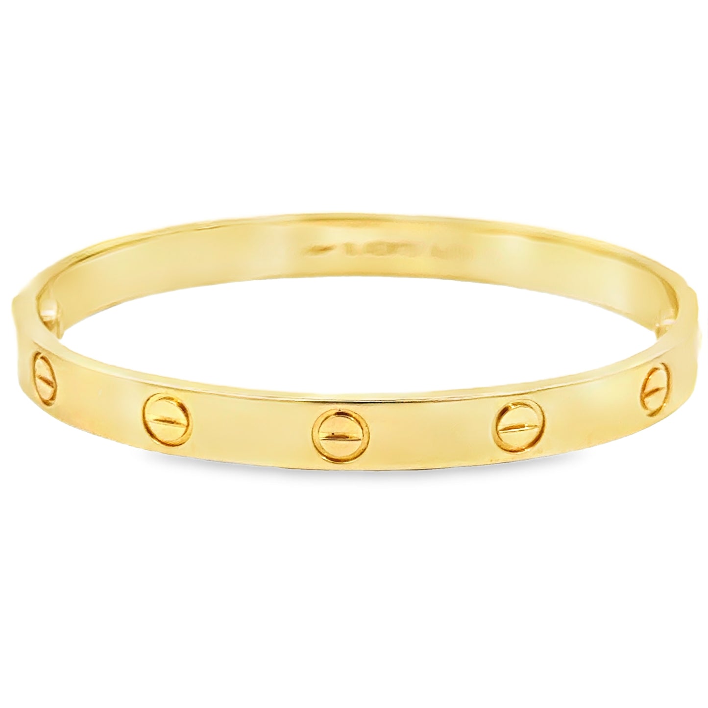 Cartier 18K Yellow Gold LOVE Bracelet – Size 16