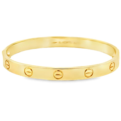 Cartier 18K Yellow Gold LOVE Bracelet – Size 16