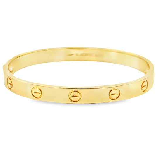 Cartier 18K Yellow Gold LOVE Bracelet – Size 16