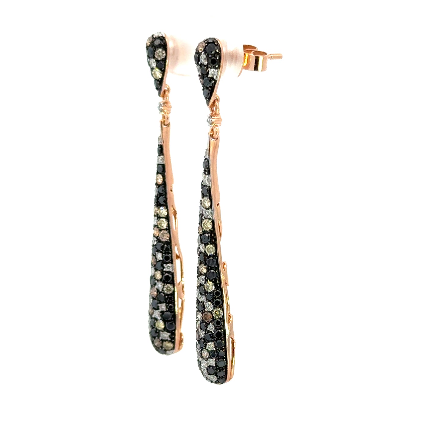EFFY 14K Rose Gold Multi-Color Diamond Drop Earrings