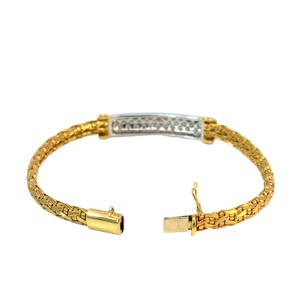 Roberto Coin 18K Two-Tone Diamond Bracelet