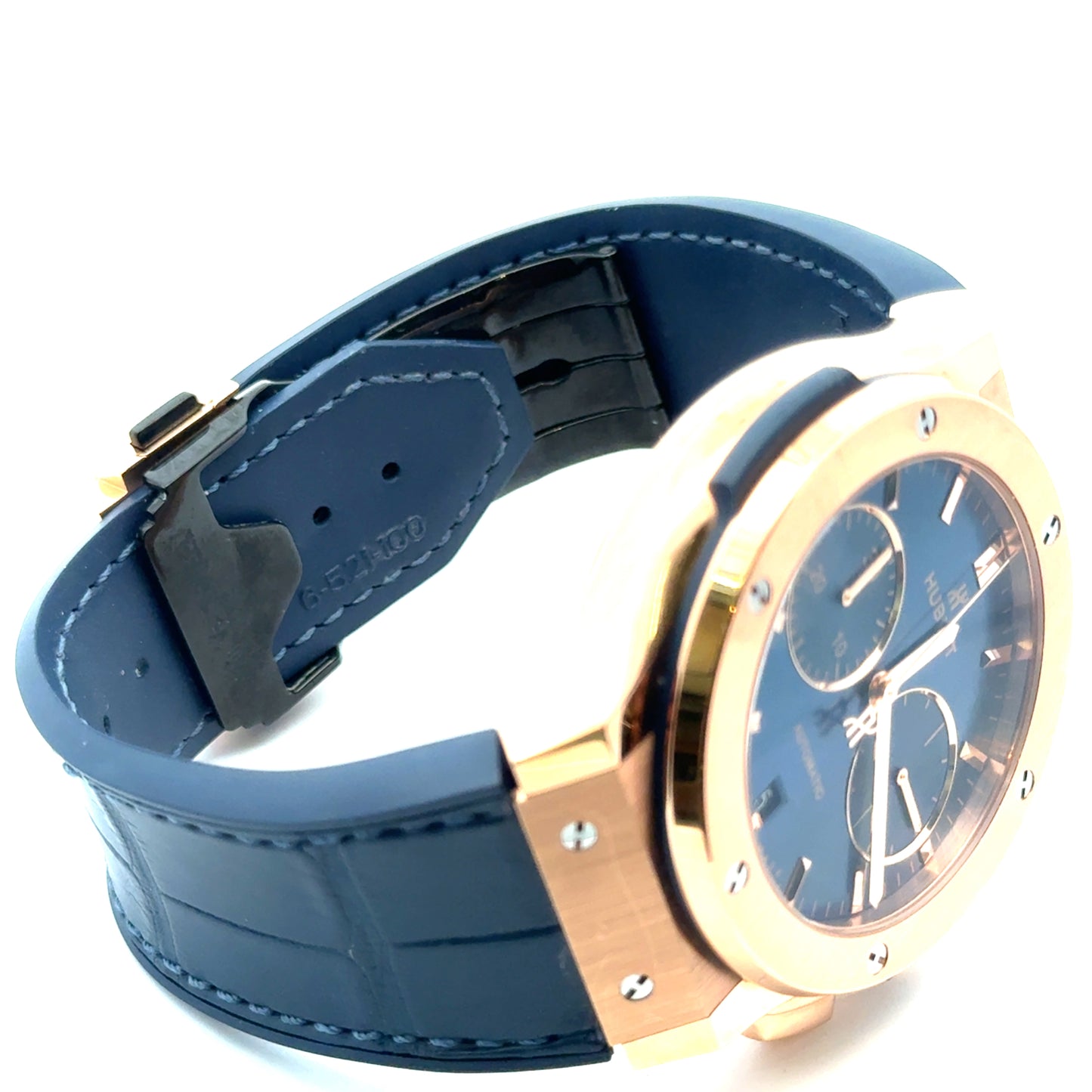 Hublot Classic Fusion Blue Chronograph – 18K King Gold –