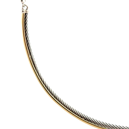 David Yurman Two-Tone Cable Choker Necklace
