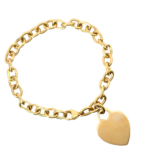 Tiffany & Co. “Return to Tiffany” Heart Tag Charm Bracelet – 18K Yellow Gold