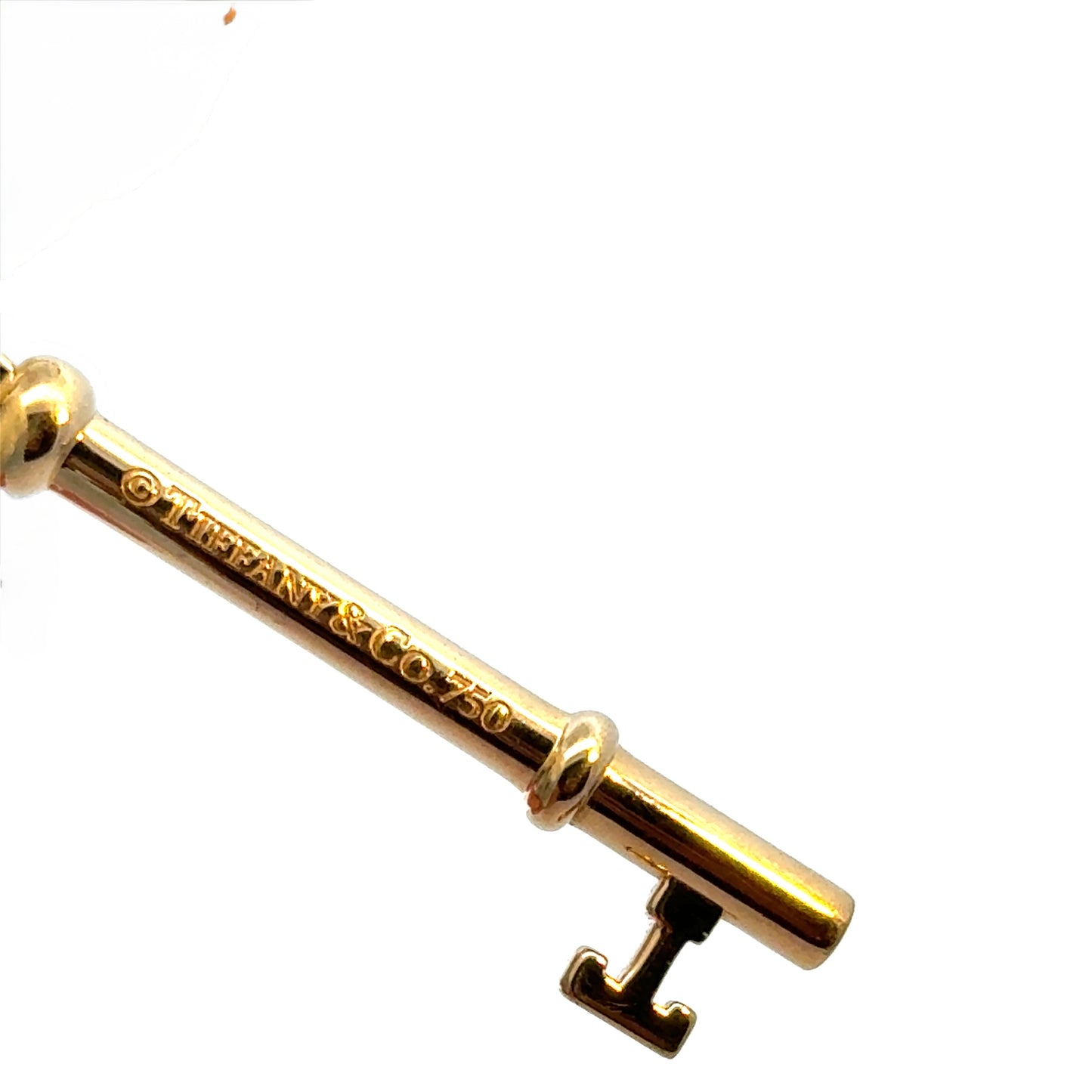 Tiffany & Co. Heart Key Pendant in 18K Yellow Gold