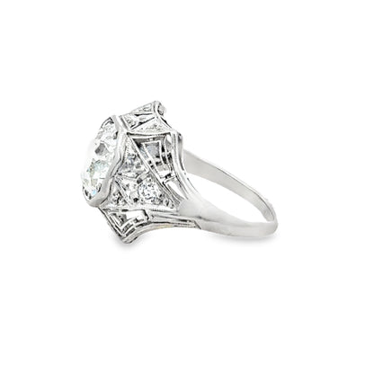 Antique Platinum Diamond Ring – Art Deco Era
