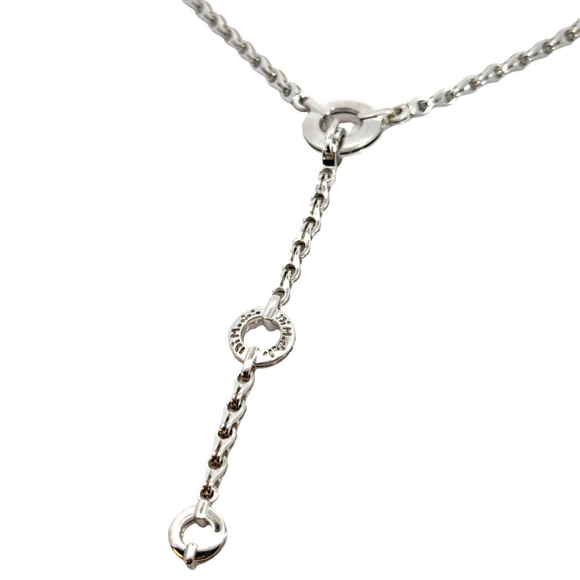 Di Modolo Diamond Lariat Necklace in 18K White Gold