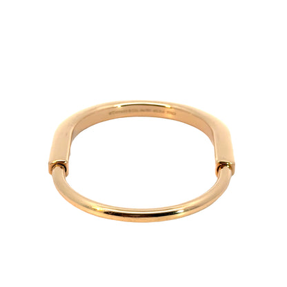 Tiffany & Co. 18K Rose Gold Diamond Bar Bangle Bracelet – Italy