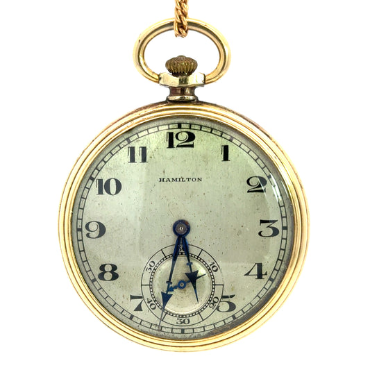 Vintage 1915-1930’s Hamilton Pocket Watch | Gold Filled Case