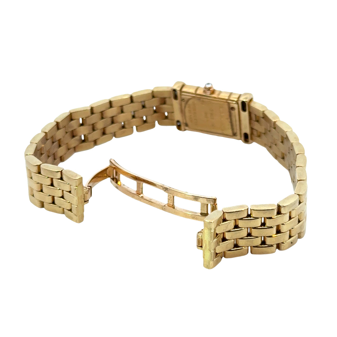 Van Cleef & Arpels 18K Yellow Gold Diamond & Ruby Bracelet Watch