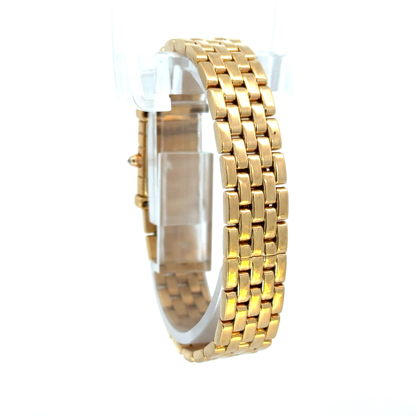 Van Cleef & Arpels 18K Yellow Gold Diamond & Ruby Bracelet Watch