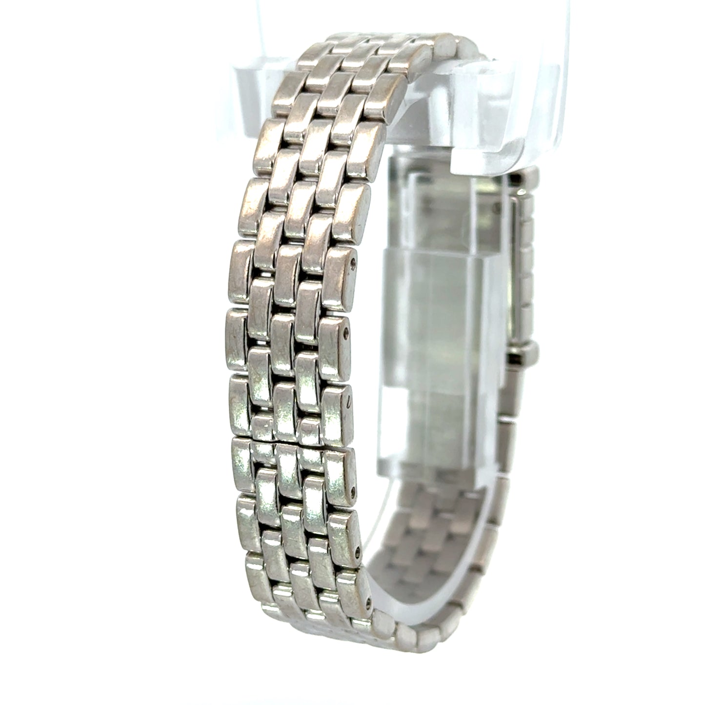 Van Cleef & Arpels Diamond & Emerald 18K White Gold Bracelet Watch