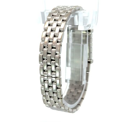 Van Cleef & Arpels Diamond & Emerald 18K White Gold Bracelet Watch