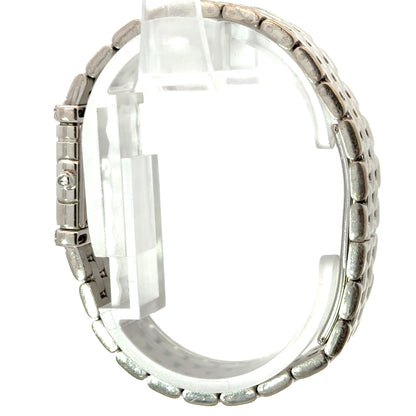 Van Cleef & Arpels Diamond & Emerald 18K White Gold Bracelet Watch