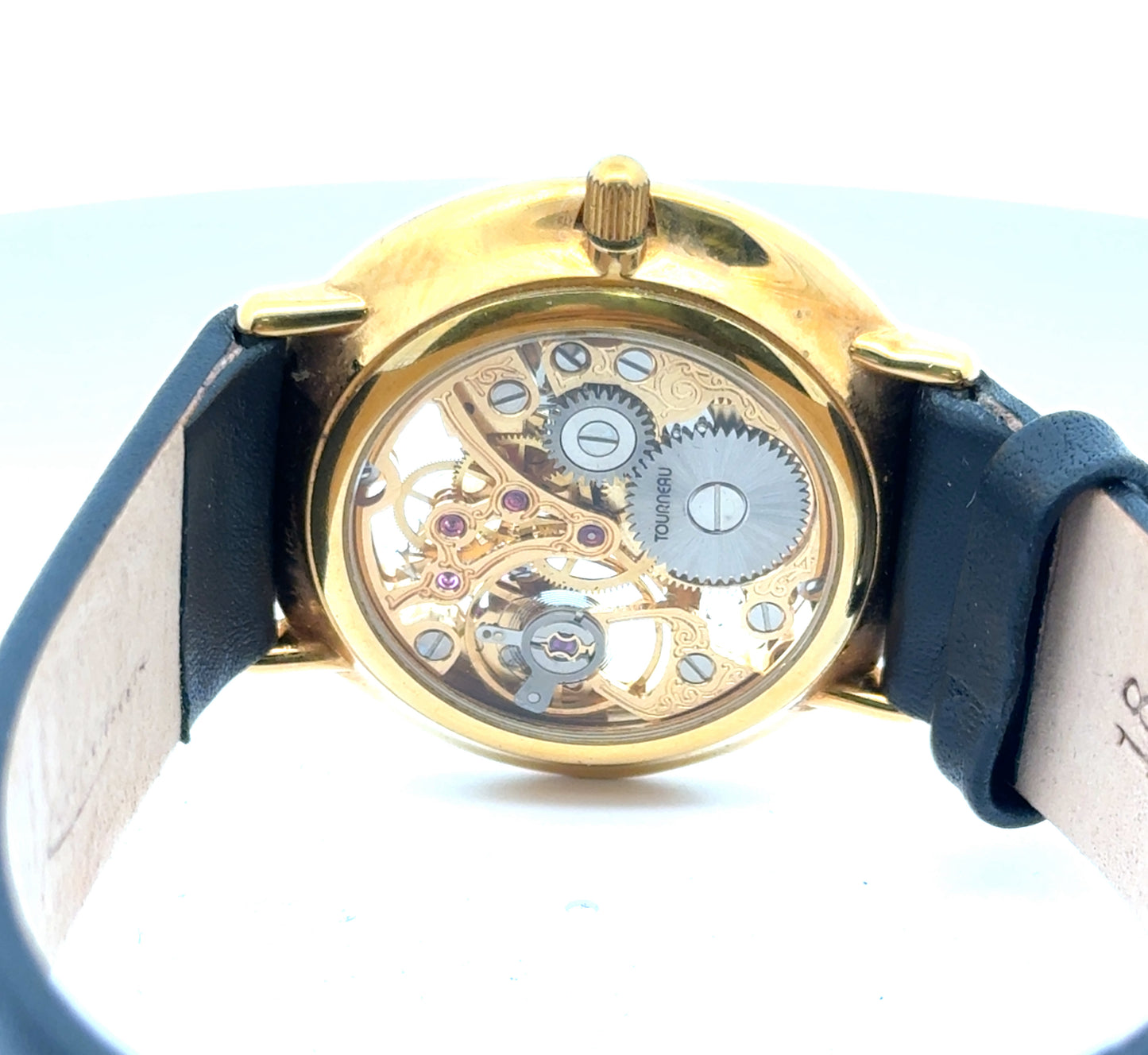 Tourneau Skeleton 18K Yellow Gold Men’s Watch