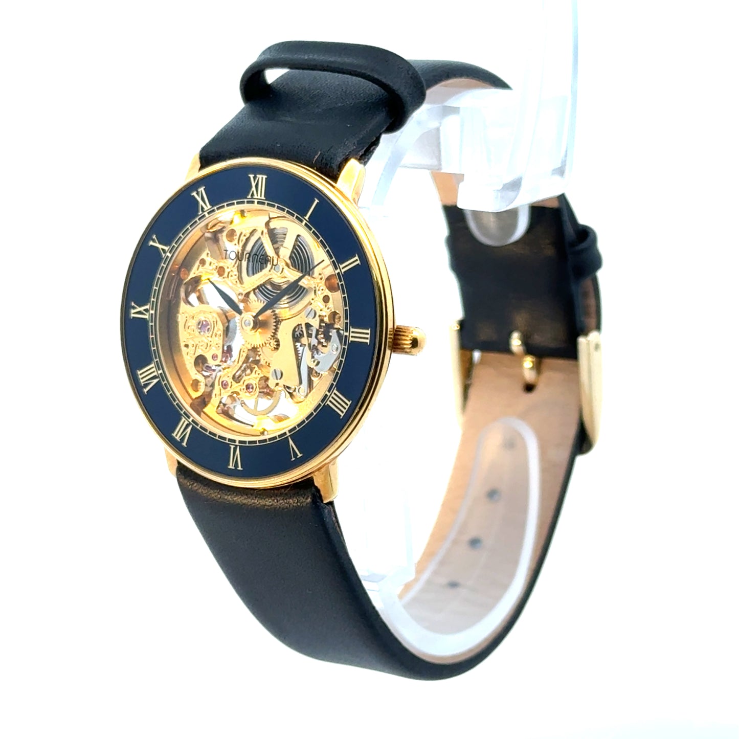 Tourneau Skeleton 18K Yellow Gold Men’s Watch