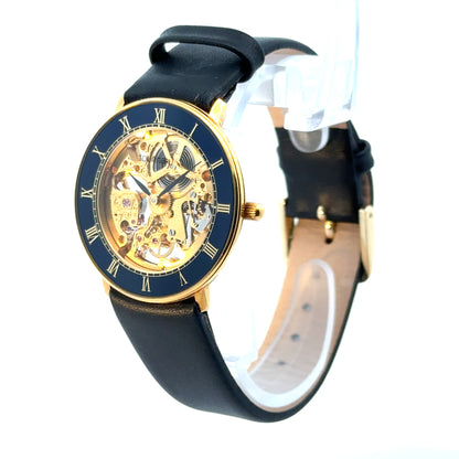 Tourneau Skeleton 18K Yellow Gold Men’s Watch