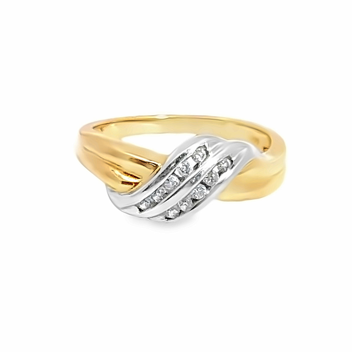 14K Yellow & White Gold Diamond Ring